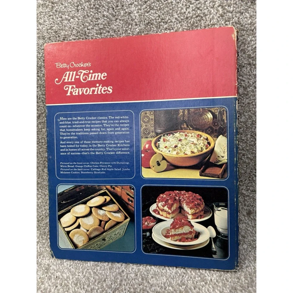 Vintage‎ 1972 Betty Crocker's All-Time Favorites Spiral HC Golden 2nd printing